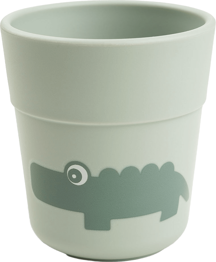 Foodie mini mug Croco Green, från Done by Deer, i färgen Green.