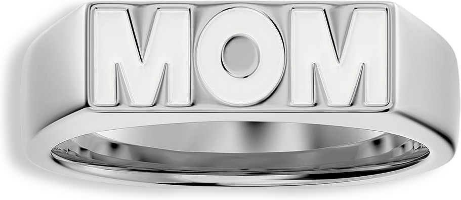 Mom Ring Vanilla Steel