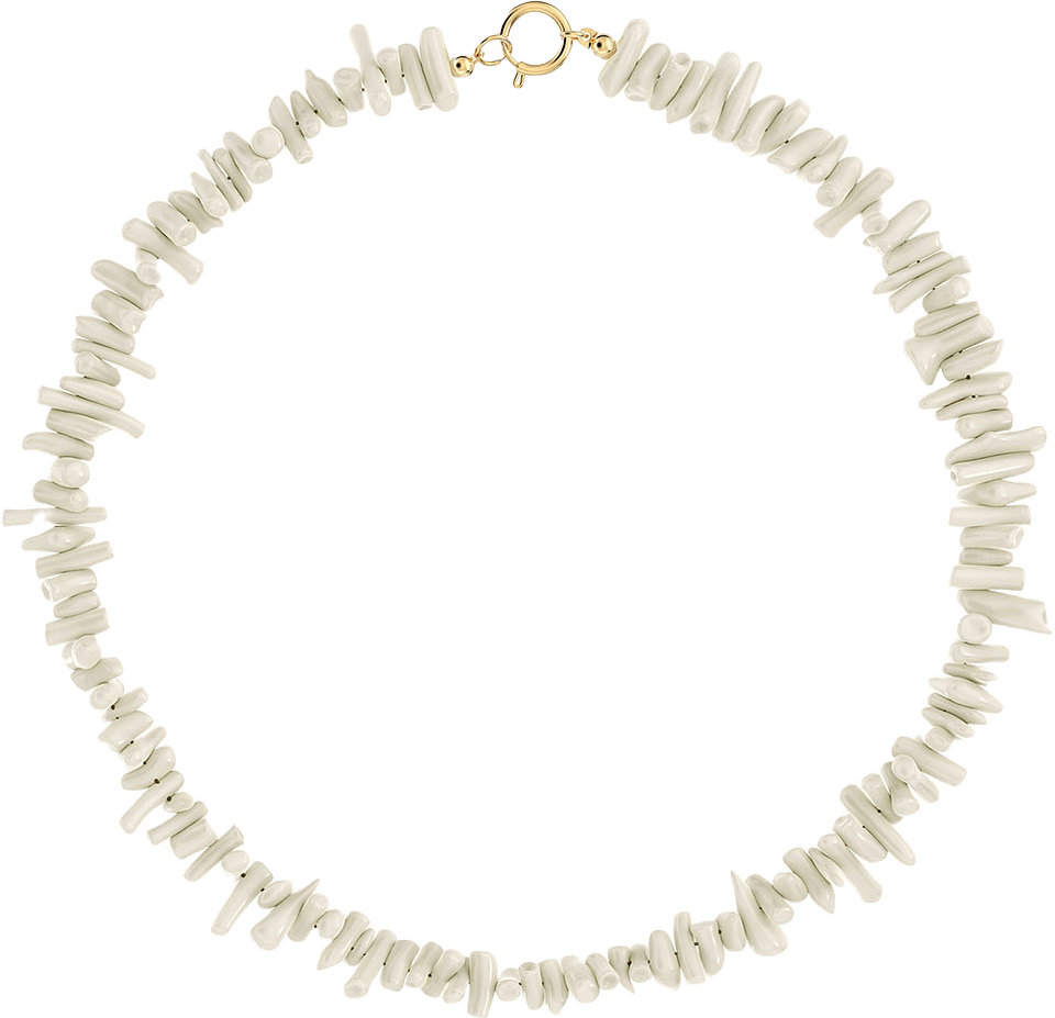 Riviera Necklace Offwhite Gold, från Edblad, i färgen Gold.