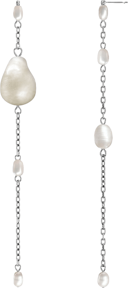 Ocean Earrings L Steel, från Edblad, i färgen Steel.