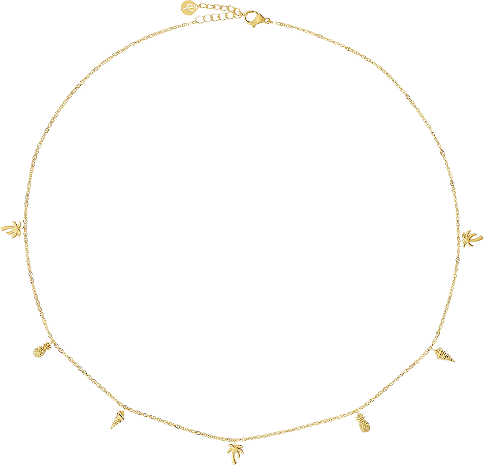 Tropic Necklace Multi Gold, från Edblad, i färgen Gold.