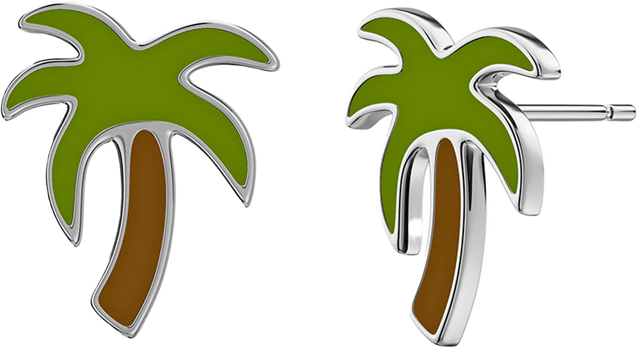 Laguna Studs Palm Tree Kids Steel, från Edblad, i färgen Steel.