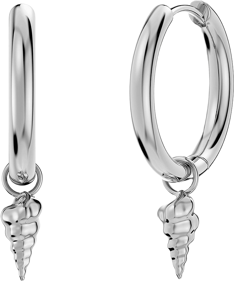 Tropic Hoops Spiral Shell Steel, från Edblad, i färgen Steel.