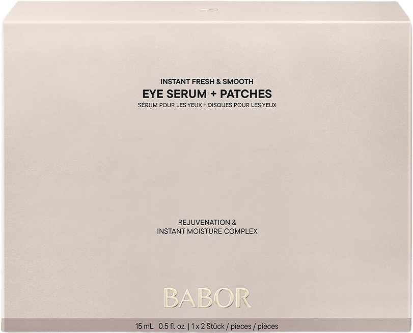 Instant Fresh & Smooth Eye Serum + Patches, från BABOR.