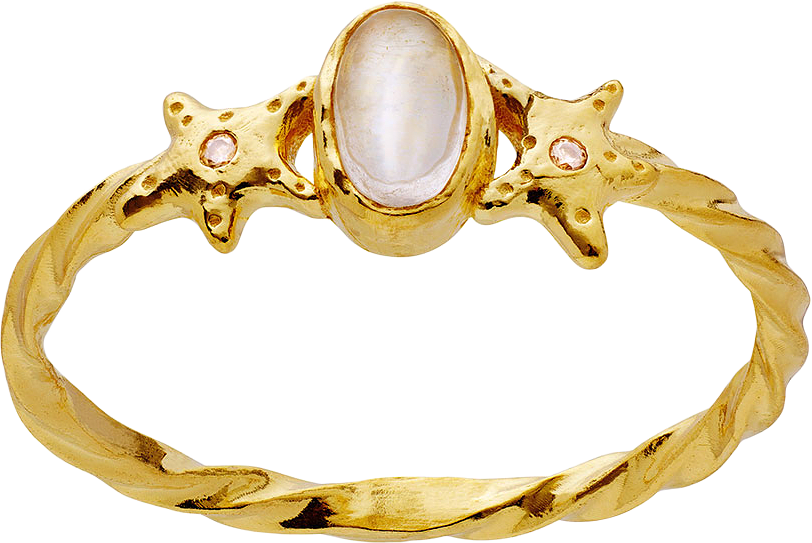 Ula Ring, från Maanesten, i färgen Gold.