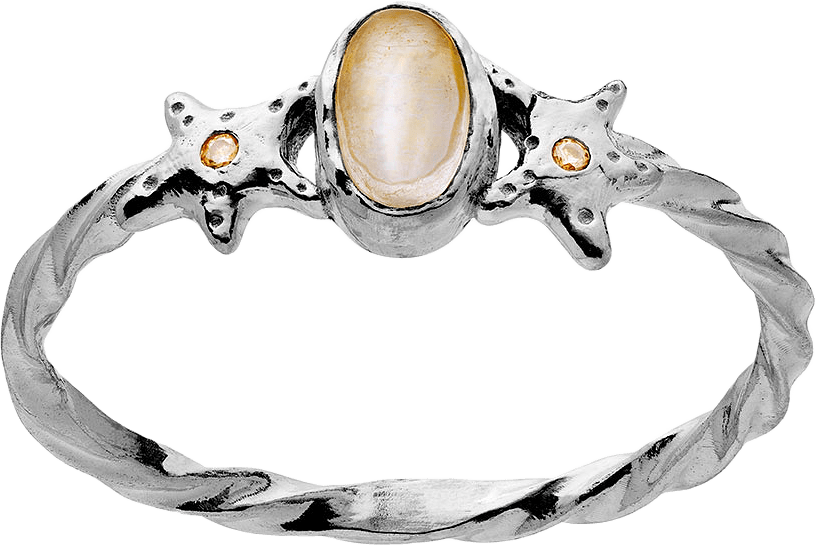 Ula Ring, från Maanesten, i färgen Silver.