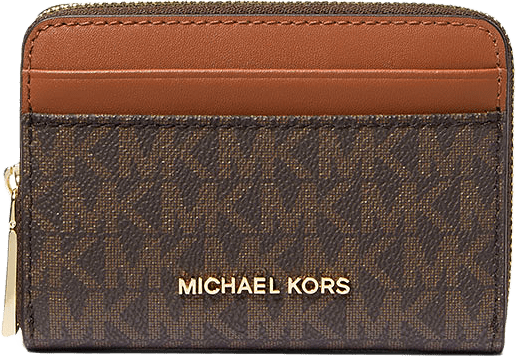 Jet Set Charm Small Zip-Around Wallet, från Michael Kors, i färgen Brn/Acorn.