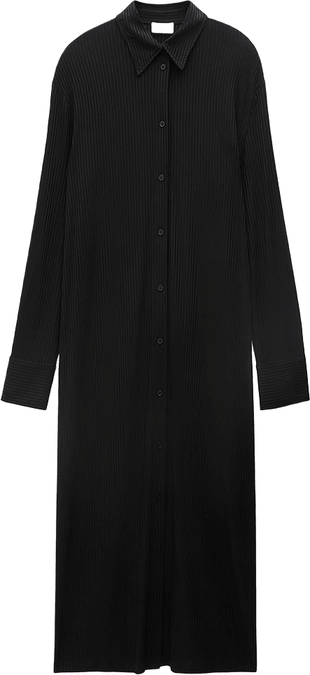 Relaxed Jersey Shirt Dress, från Filippa K, i färgen Black.