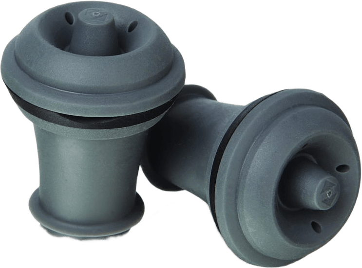 Wine Stoppers, från Vacu Vin, i färgen Grey.