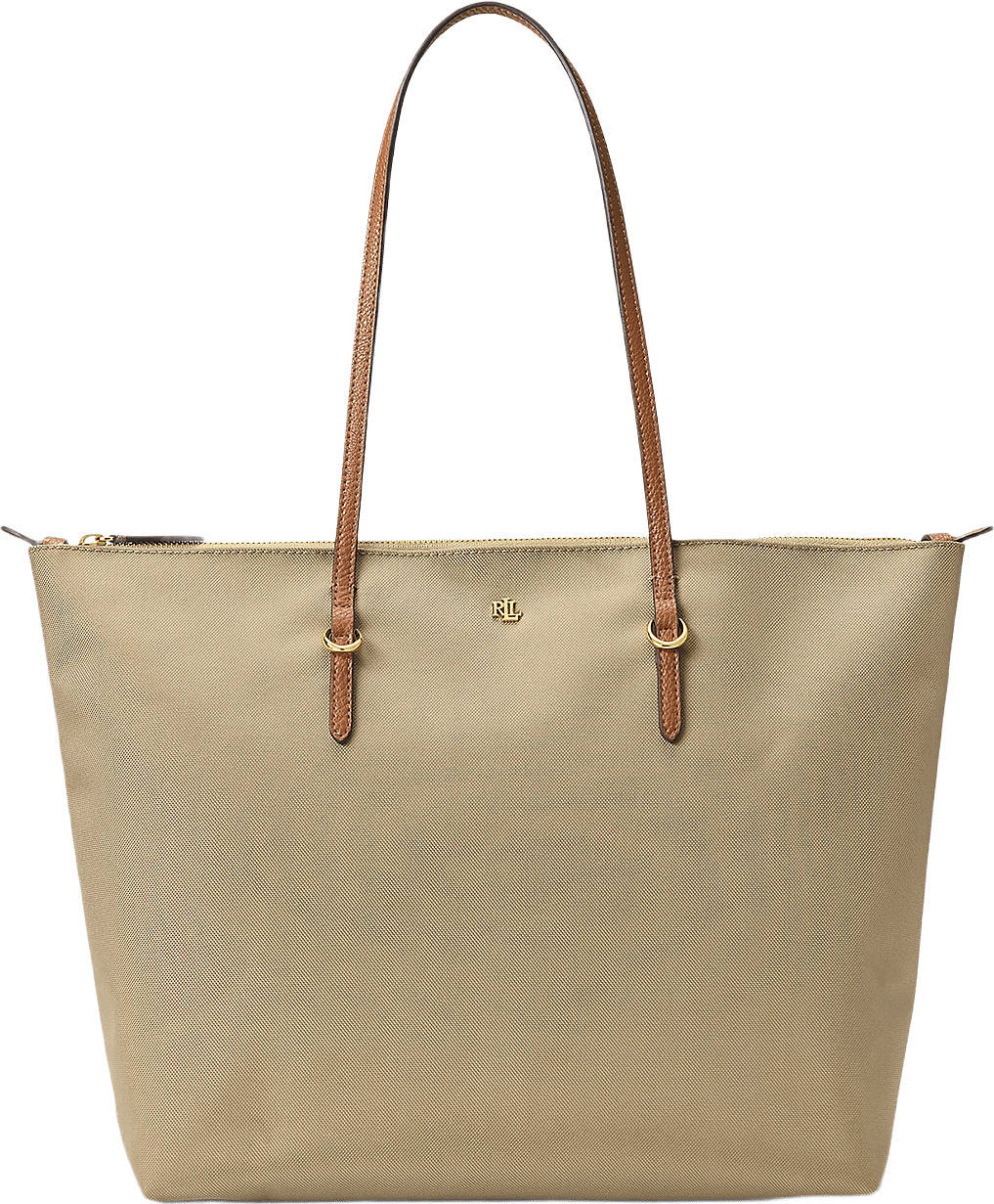 Nylon Large Keaton Tote Bag, från Lauren Ralph Lauren, i färgen Clay.