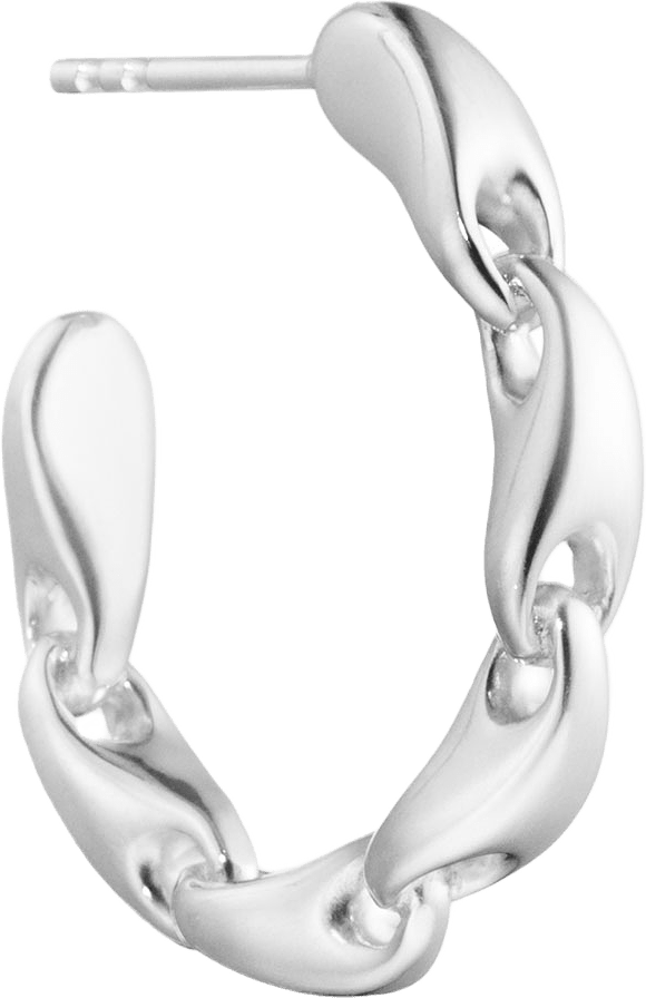 REFLECT ÖH HOOPS SILVER, SINGEL ÖH, HÖ eller VÄ Ø 23.6 MM, BREDAST 4 MM, från Georg Jensen, i färgen Silver.