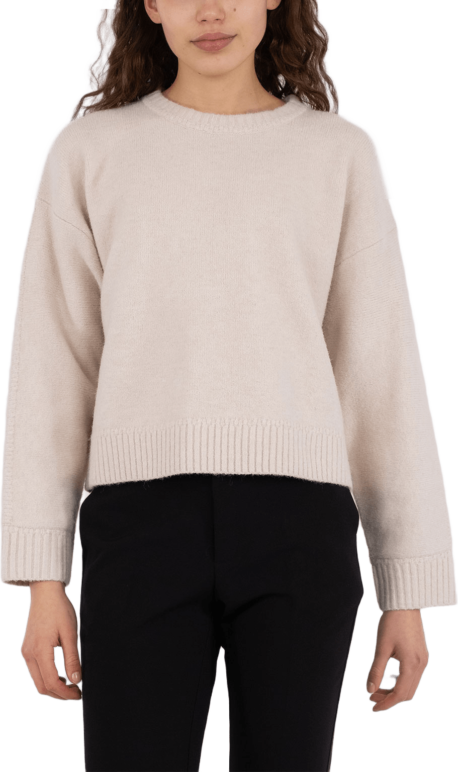 Detri Solid Knit Blouse