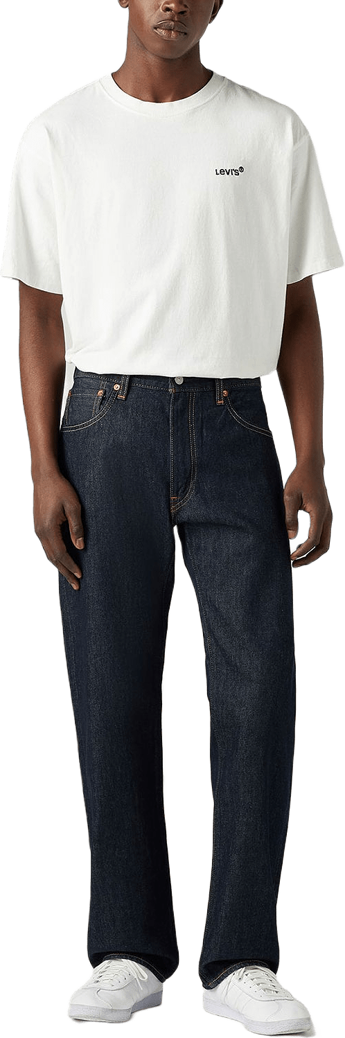 555™ Relaxed Straight Jeans, från Levi's, i färgen Dark Indigo - Flat Finish.