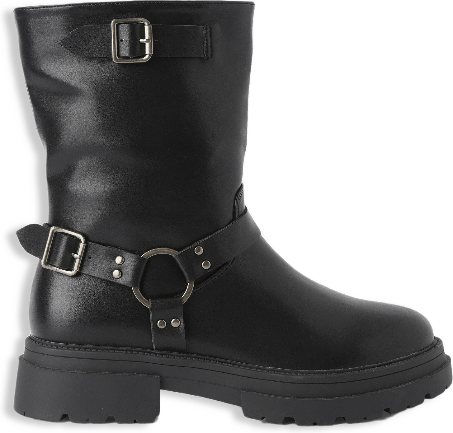 Biker boots med spännen