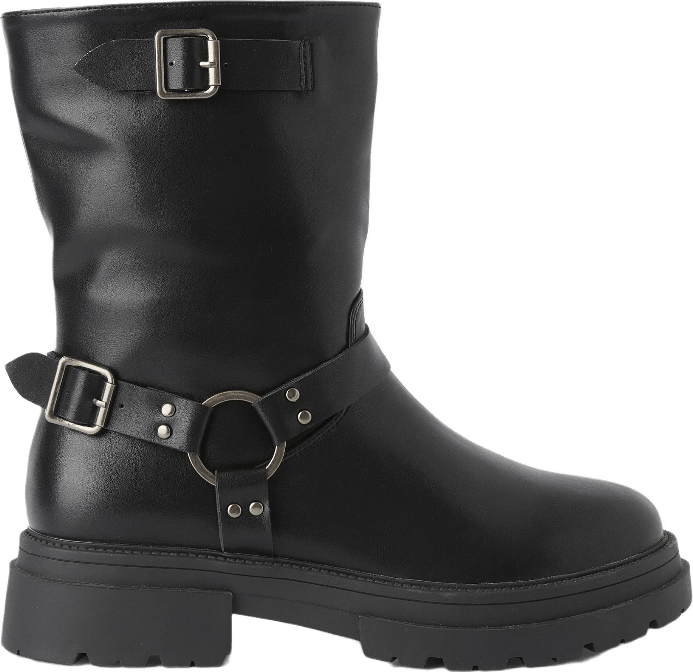 Biker boots med spännen, från Carin Wester, i färgen Black.