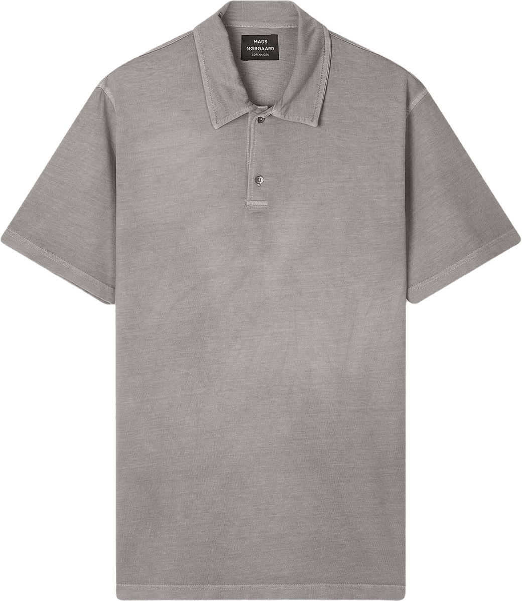 Cotton Jersey Pigment Dye Polo Shirt