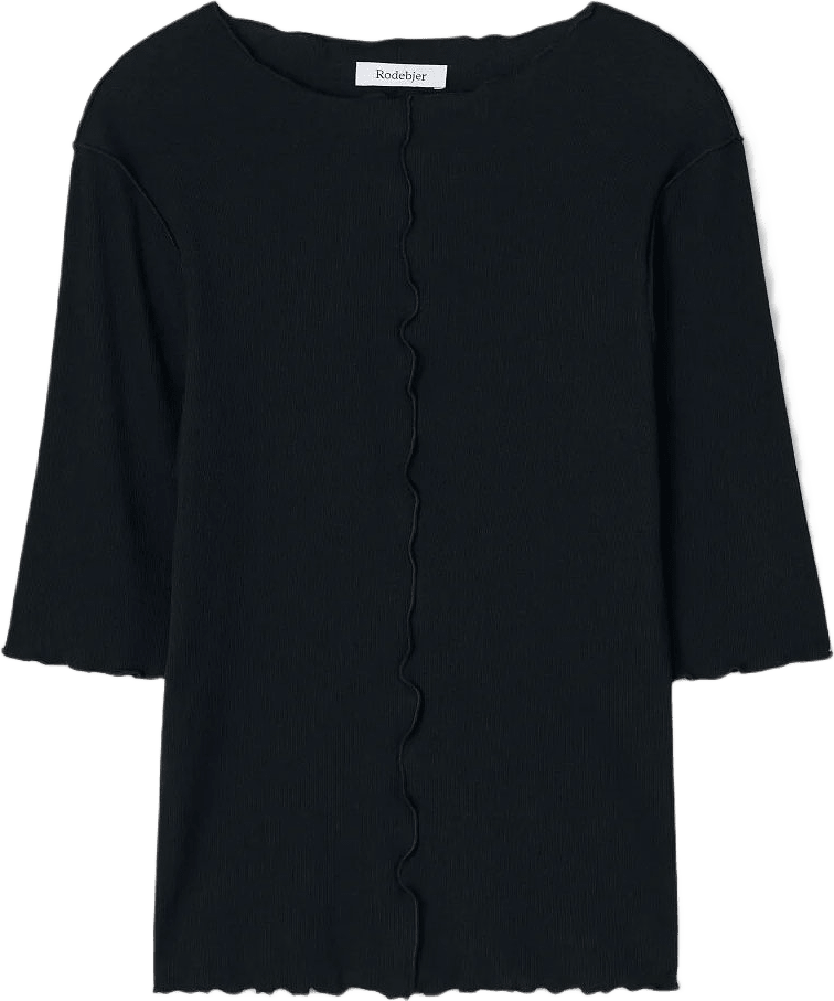 Samantha Rib Top, från Rodebjer, i färgen Black.