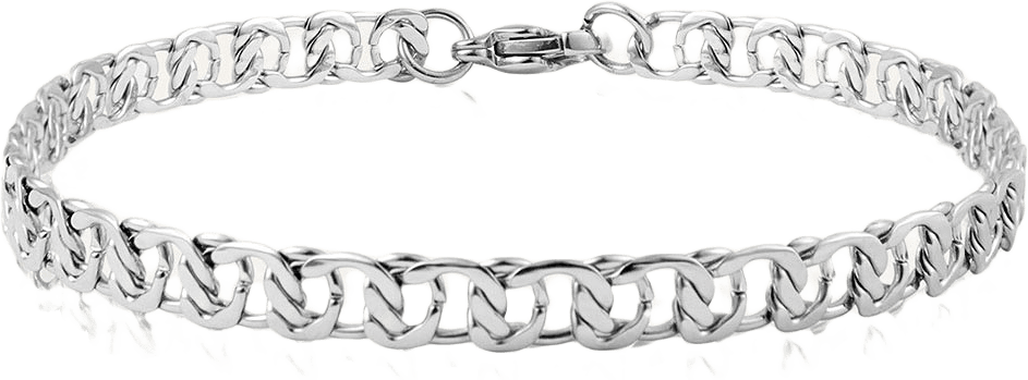 Infinity Steel Bracelet, från Mockberg, i färgen Silver.