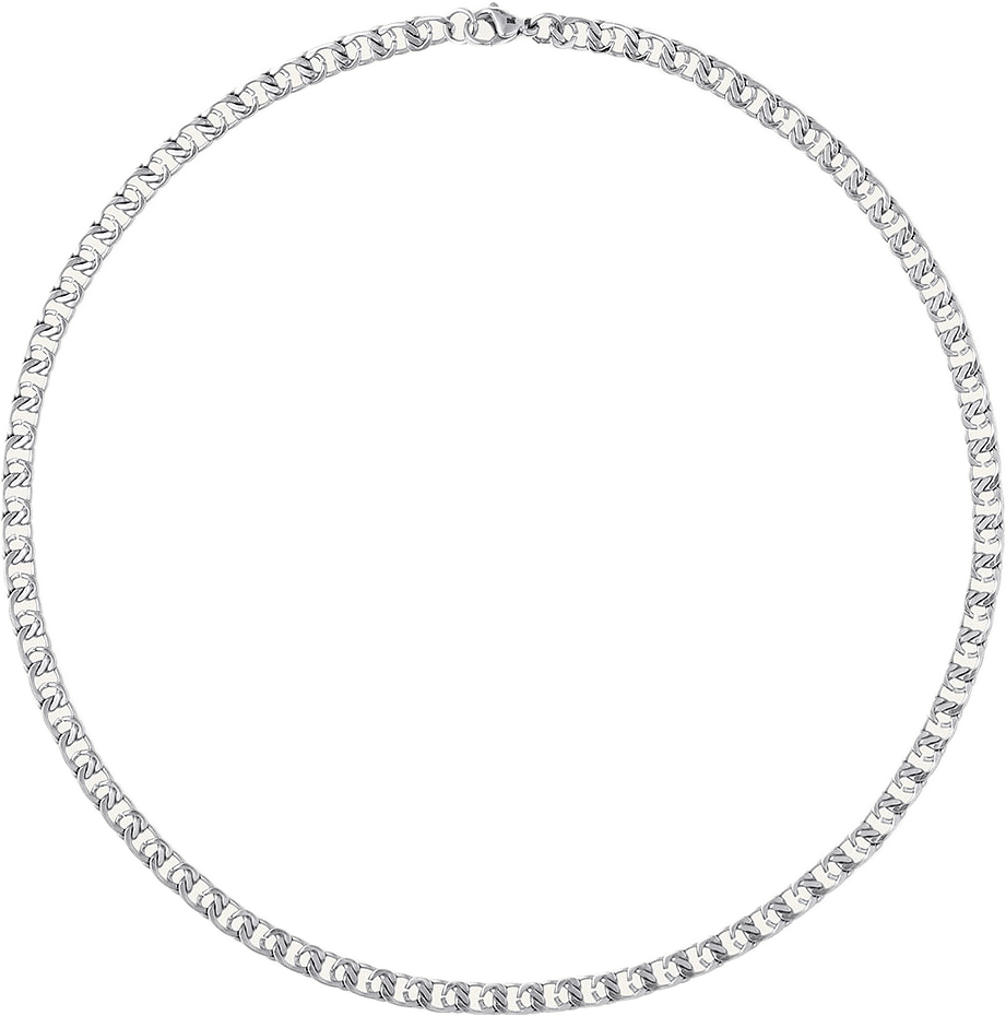 Infinity Steel Necklace, från Mockberg, i färgen Silver.