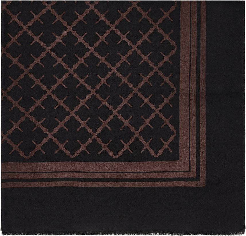 Cornelis ullscarf, från By Malene Birger, i färgen Dark Chokolate.