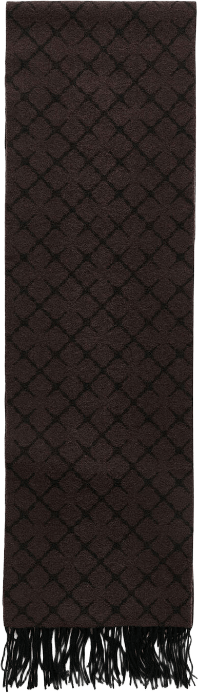 Ortega kashmirblandningshalsduk, från By Malene Birger, i färgen Dark Chokolate.