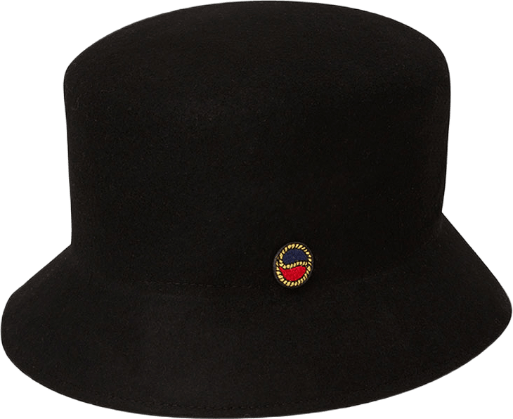 Tina Felted Bucket Hat, från Busnel, i färgen Black.