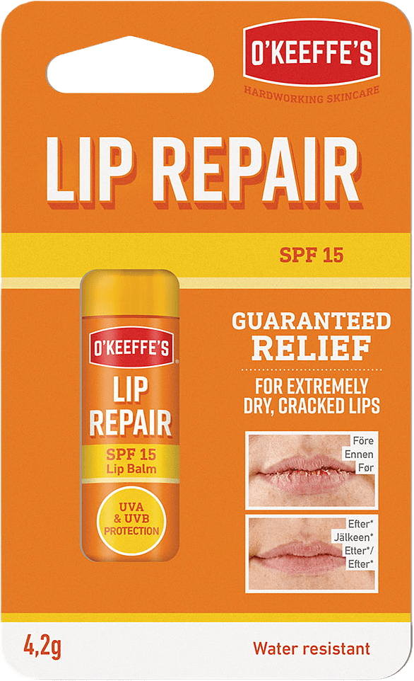 Lip Repair Stick SPF 15, från O'Keeffe's.