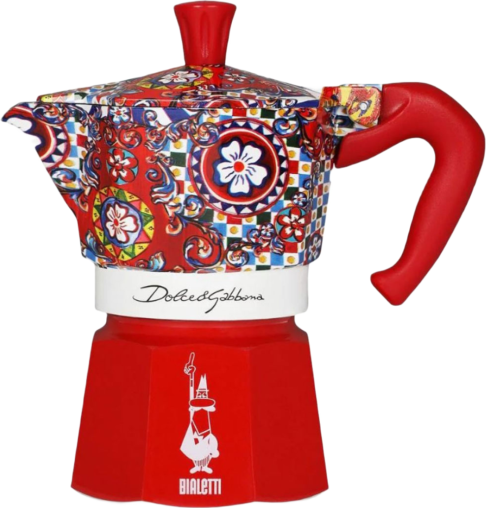 Kaffekokare 3 kopp D&G MOKA, från Bialetti, i färgen Multi.