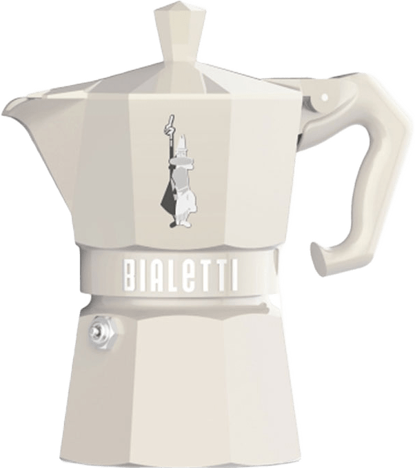Kokare 3 kopp MOKA Exclusive, från Bialetti, i färgen Cream.