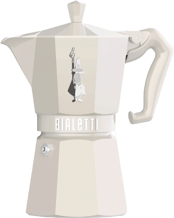 Kokare 6 kopp MOKA Exclusive, från Bialetti, i färgen Cream.