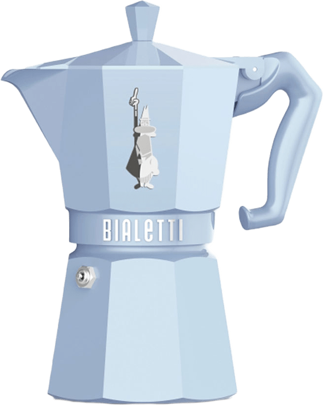 Kokare 6 kopp MOKA Exclusive, från Bialetti, i färgen Light Blue.