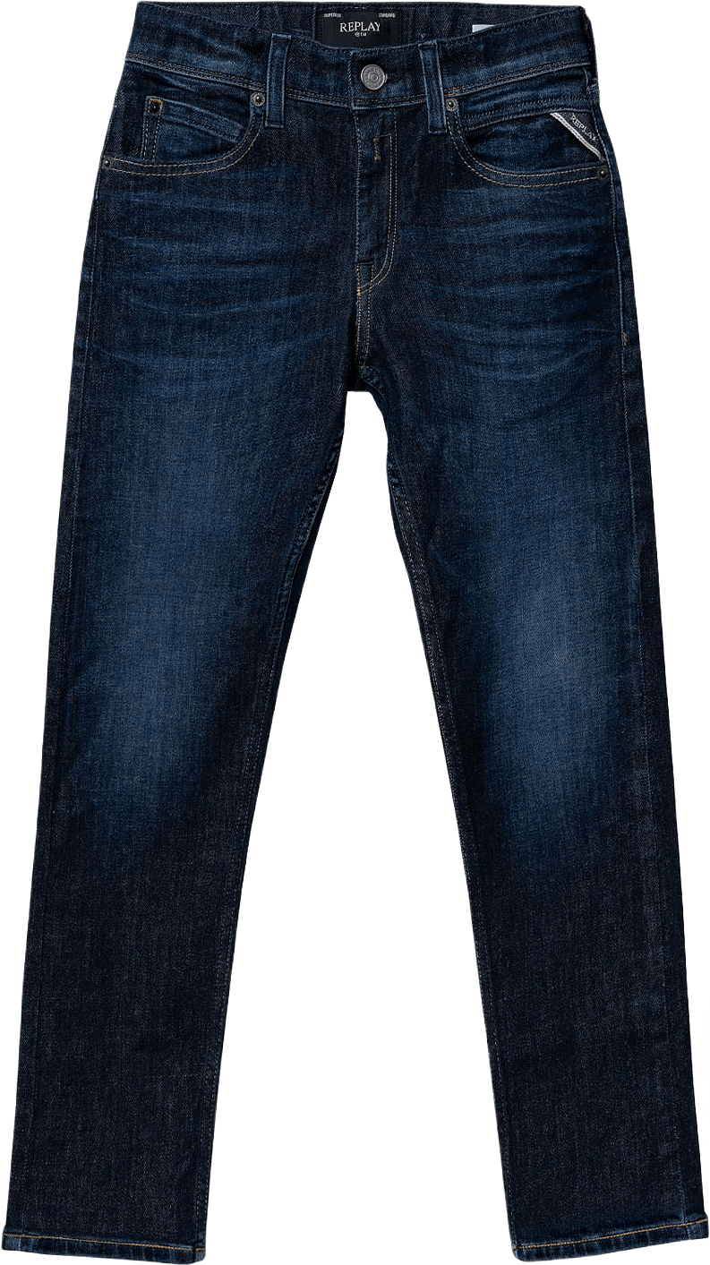 Wallys Slim Fit Jeans, från Replay, i färgen Medium Blue.