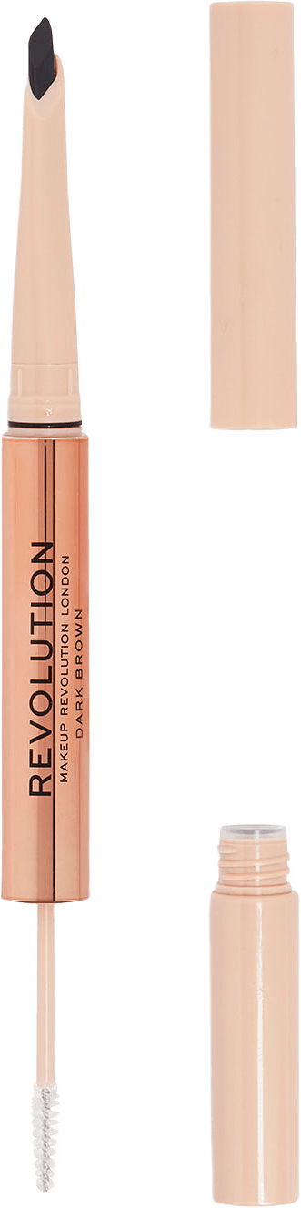 Fluffy Brow Filter Duo, från Revolution, i färgen Dark Brown.