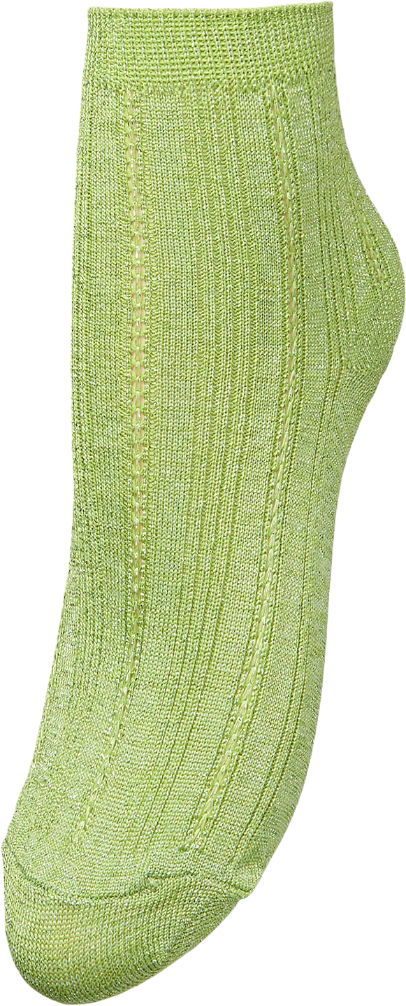 Glitter Dollie Sock, från Becksöndergaard, i färgen Limade Green.