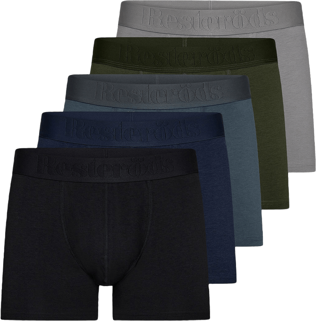Boxer Bamboo 5-pack Regular leg, från Resteröds, i färgen Multicolor2.