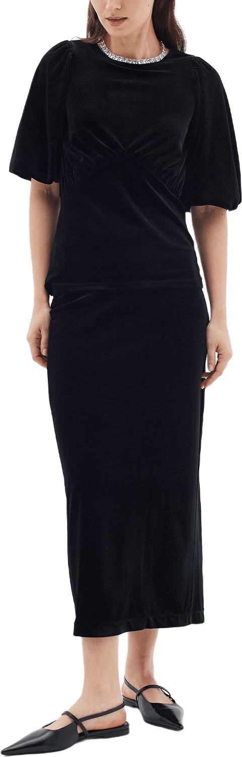 BrynnIW Aida Skirt, från Inwear, i färgen Black.