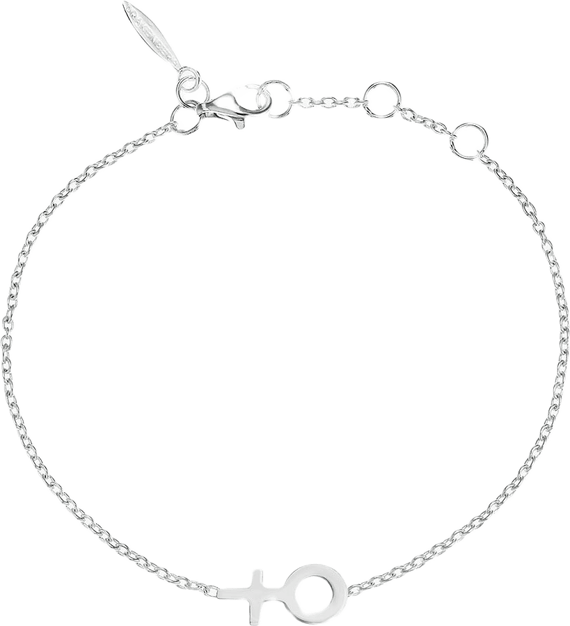 Women Unite Small Bracelet, från Drakenberg Sjölin, i färgen Recycled 925 Sterling Silver.