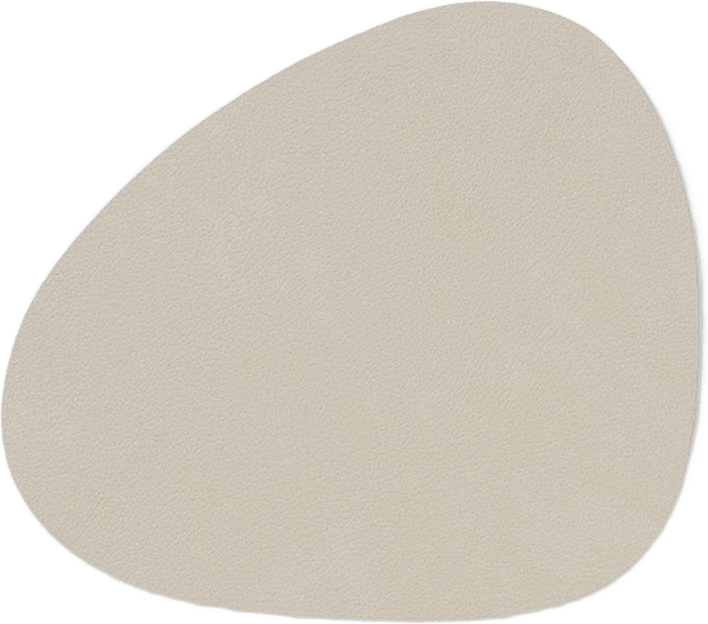 Glasunderlägg, Curve Nupo, från LindDNA, i färgen Oyster White.