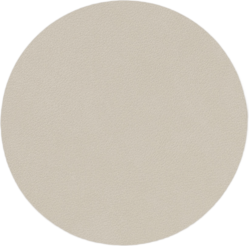 Glasunderlägg, Circle Nupo, från LindDNA, i färgen Oyster White.