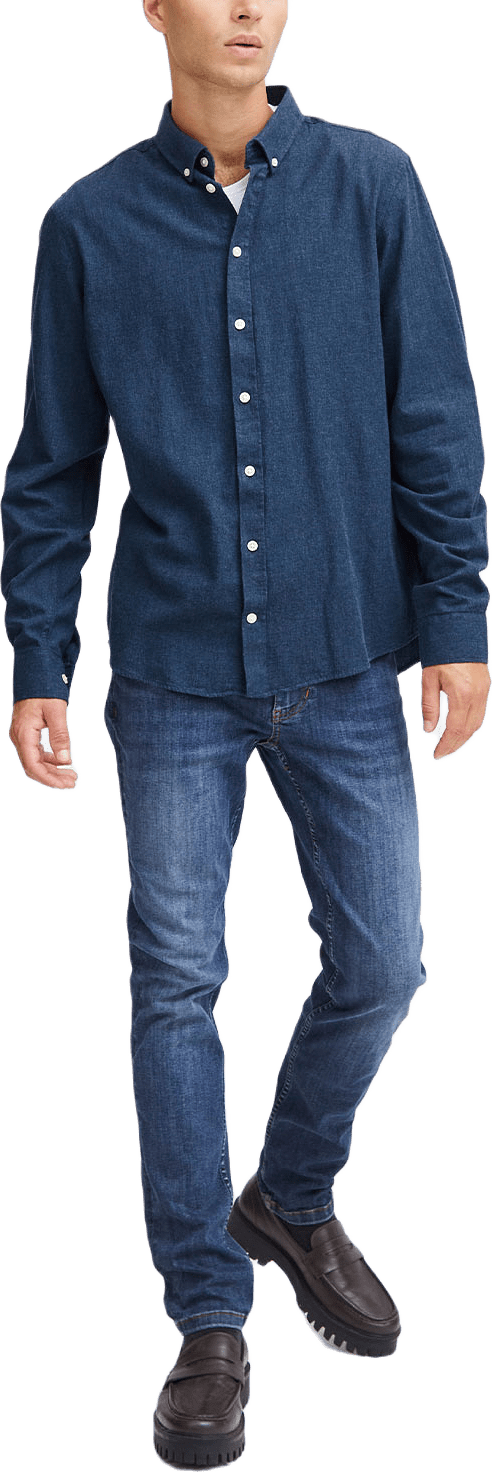 Cfanton Fil A Fil Shirt, från Casual Friday, i färgen Dark Navy Melange.