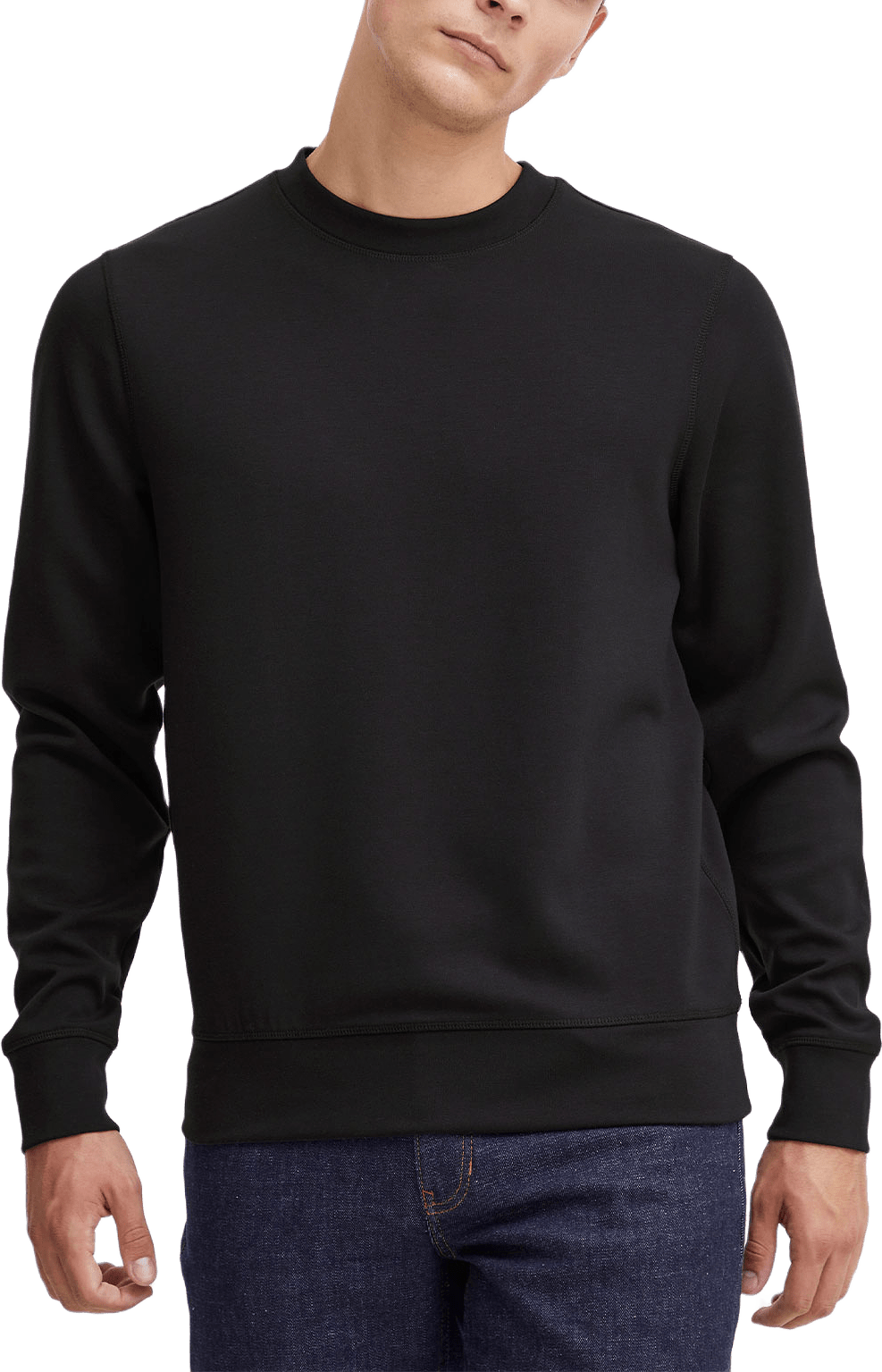Cfsebastian 0096 Crew Neck Swe Sweatshirt, från Casual Friday, i färgen Black Beauty.