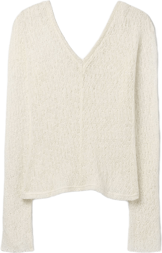 Maeve Top, från SÉFR, i färgen Slubby White Wool.