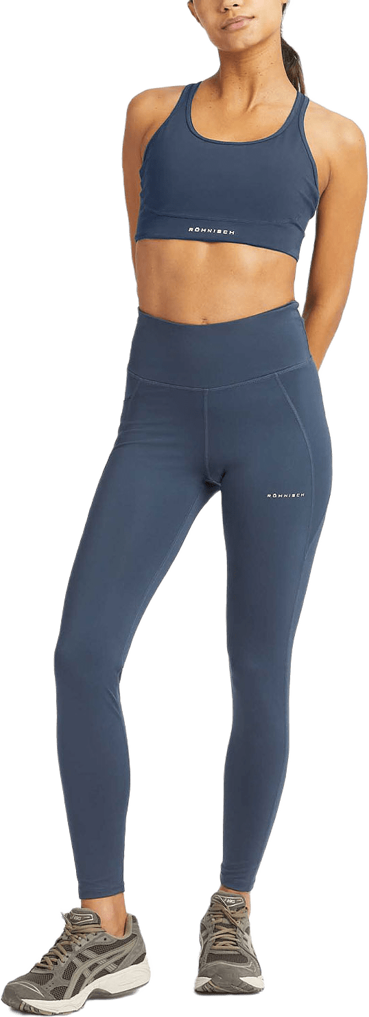 Flattering High Waist Tights, från Röhnisch, i färgen Space Navy.