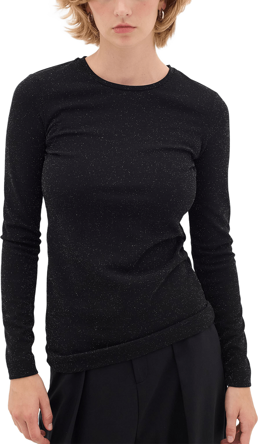 MangiIW LS T-shirt, från Inwear, i färgen Black.