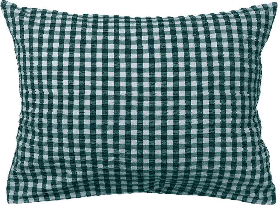 Bæk&Bølge Örngott, från JUNA, i färgen Grön/Ljusblå.