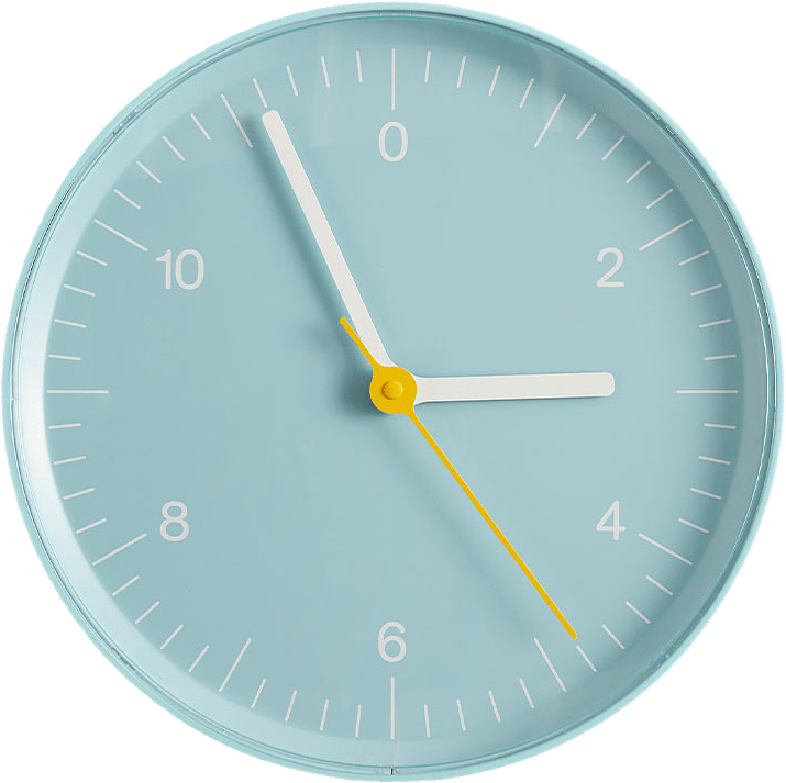 Wall Clock, från HAY, i färgen Blue.