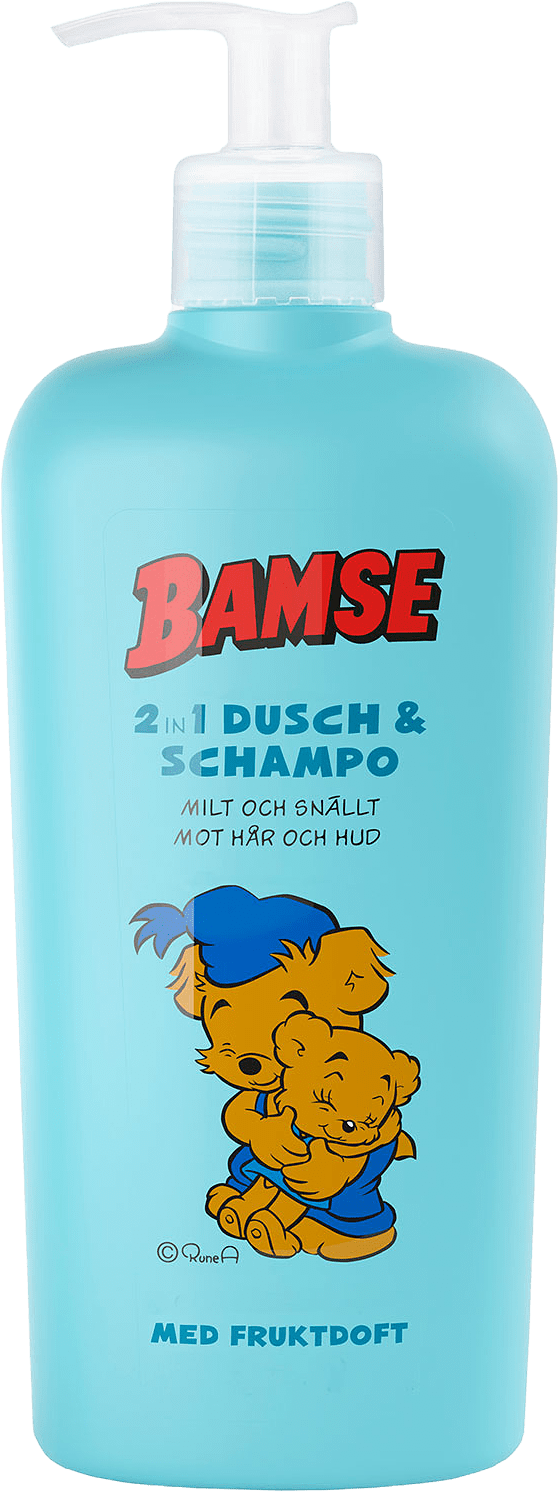 Bamse 2in 1 Dusch & Schampo, från Bamse Skincare.