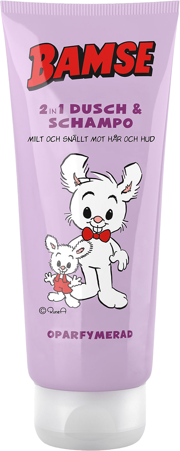 Bamse 2in 1 Dusch & Schampo, från Bamse Skincare.