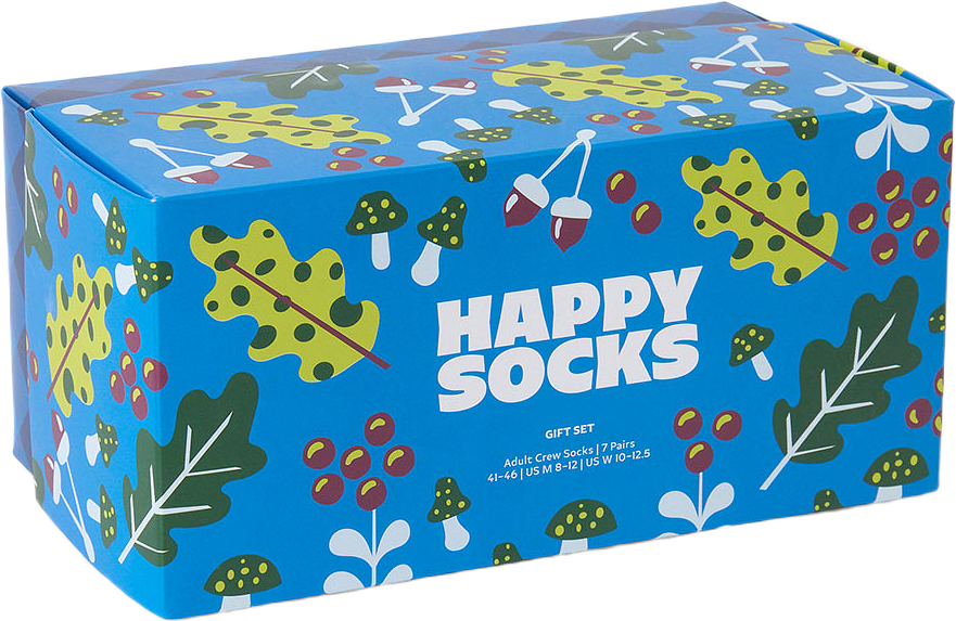 Happy Socks SOCKS 7-Pack Åhlens Gift Set, från Happy Socks, i färgen Dark Red.