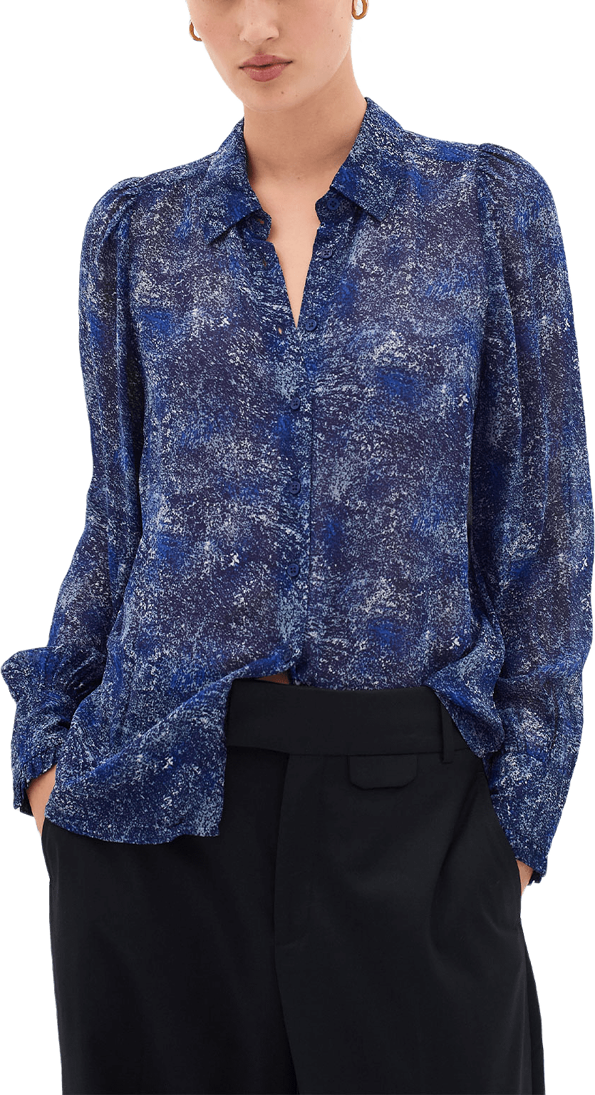 DavilaIW Shirt, från Inwear, i färgen Clear Blue Dancing Wall.